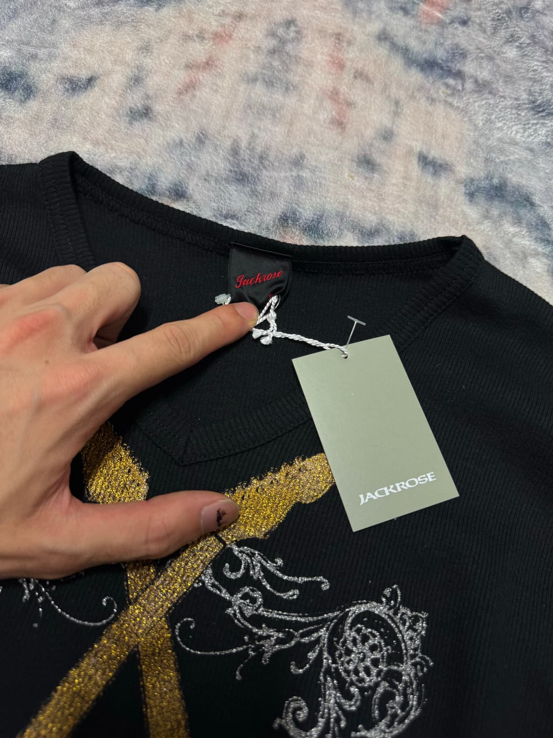 Jack rose rock mood ribbed cut sew 상품이미지7