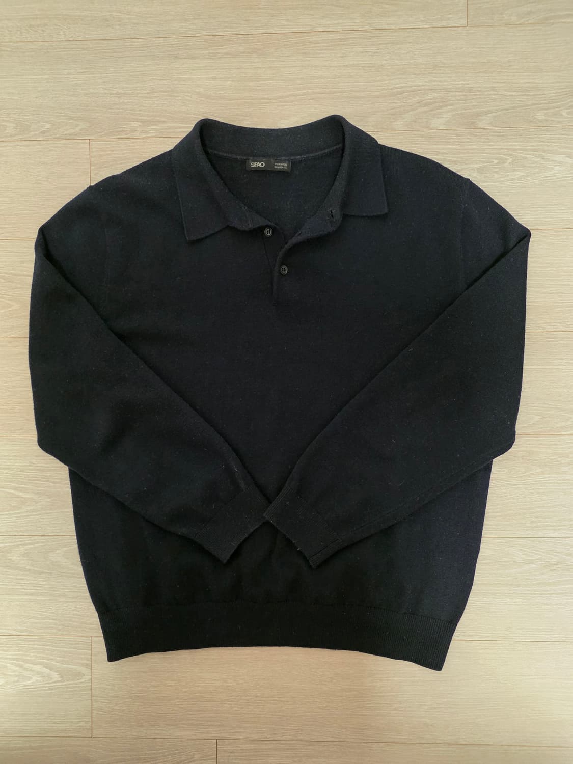 SPAO 니트 Navy & Beige XL (105)
 상품이미지2