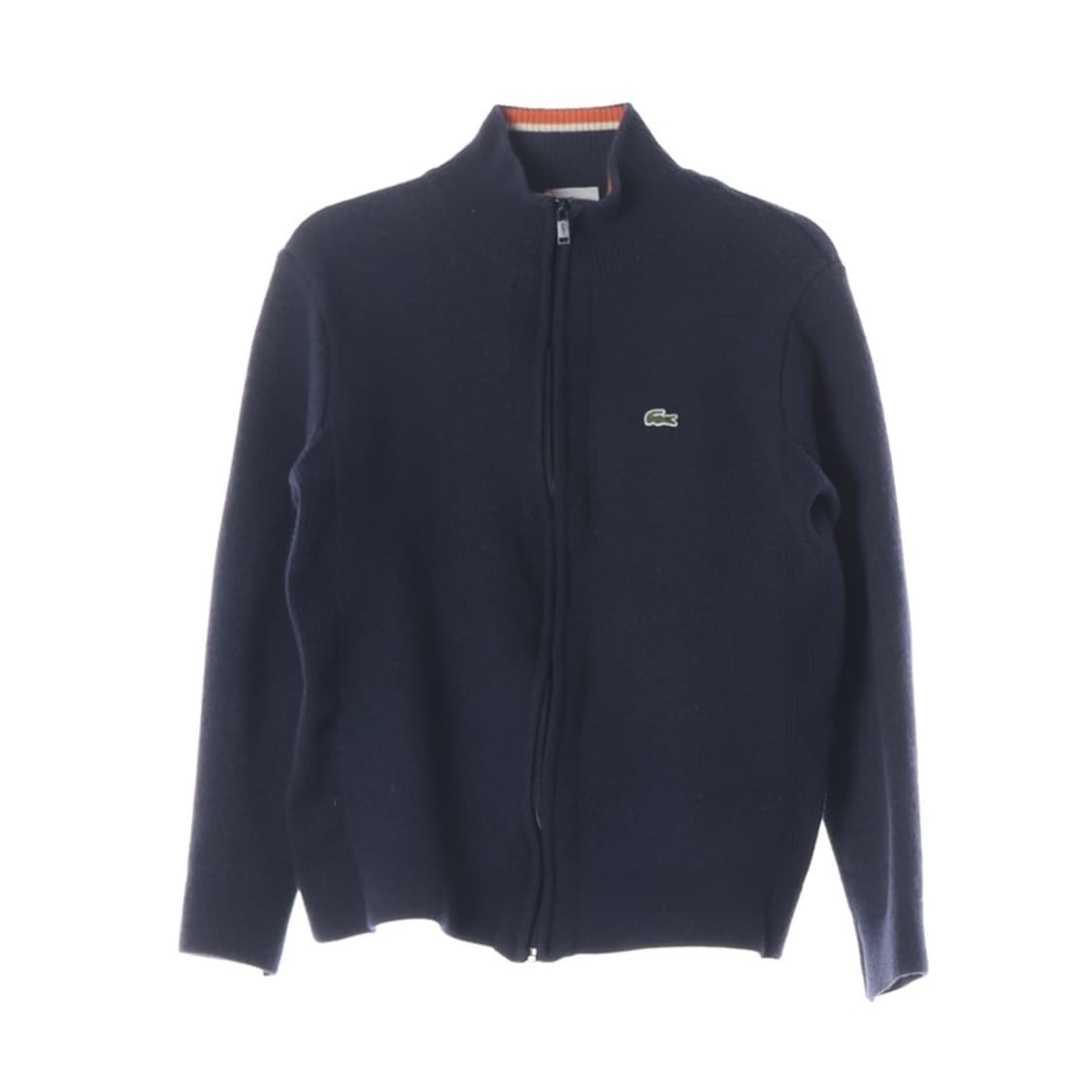 라코스테 넥배색 울 하이넥 니트 집업 4 상품이미지1