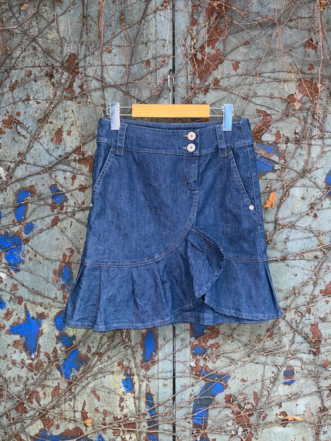 스포츠막스 프릴 데님 스커트 상품이미지1