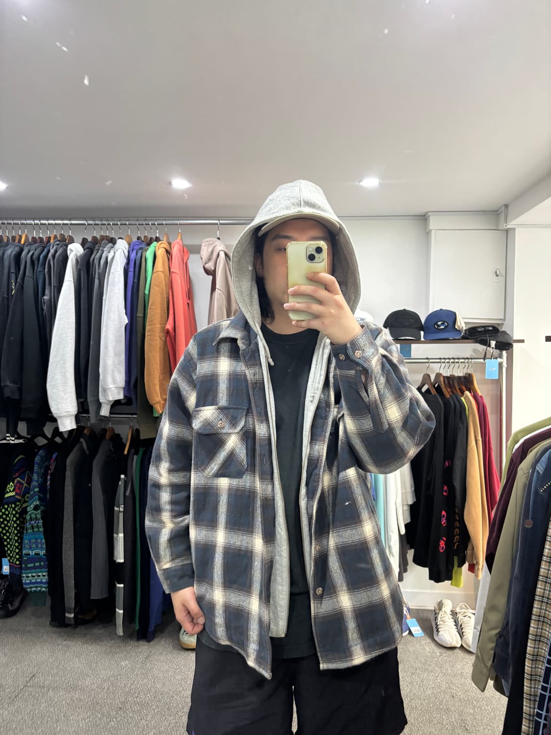 필드앤스트림 플란넬 후드 셔츠 자켓 상품이미지7