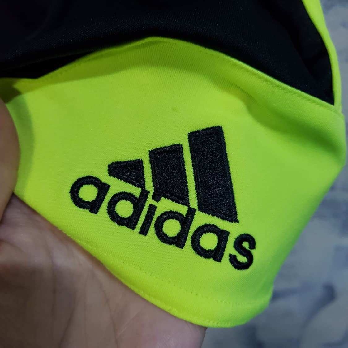 아디다스 기능성 트랙탑 반바지 블랙/형광  상품이미지3