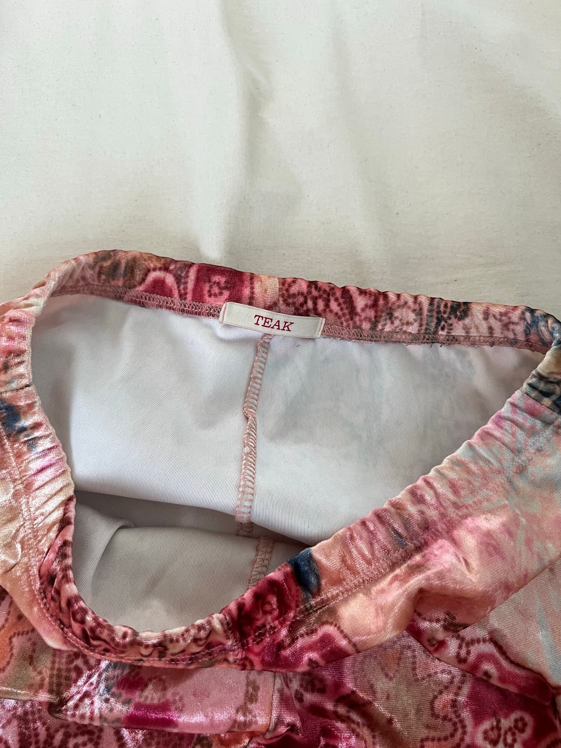 PAISLEY VELVET JERSEY PANTS (PINK) 상품이미지7