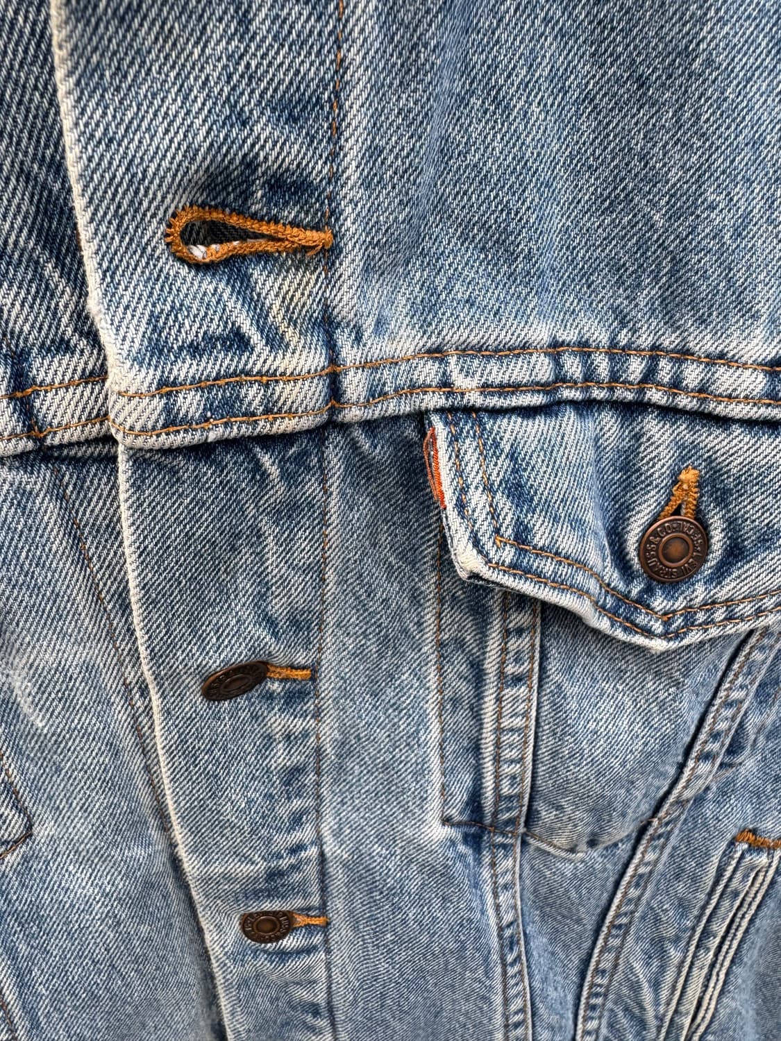 90s 리바이스 빈티지 3rd 워싱 데님 트러커 자켓 m 상품이미지5