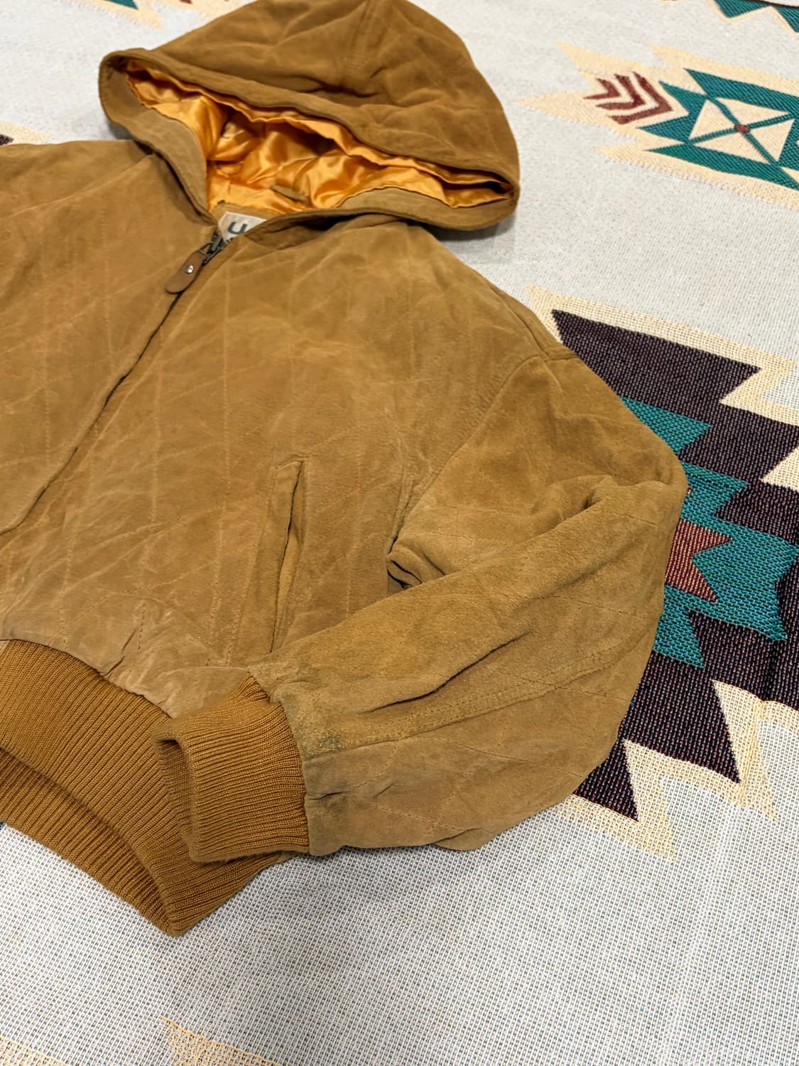 Jun&Co suede crop hoodie / 스웨이드 후드집업 자켓 상품이미지2