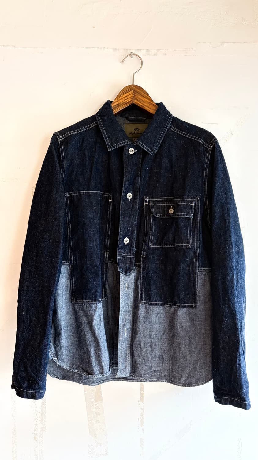 나이젤카본 유틸리티 셔츠 데님 인디고 자켓 50 상품이미지1