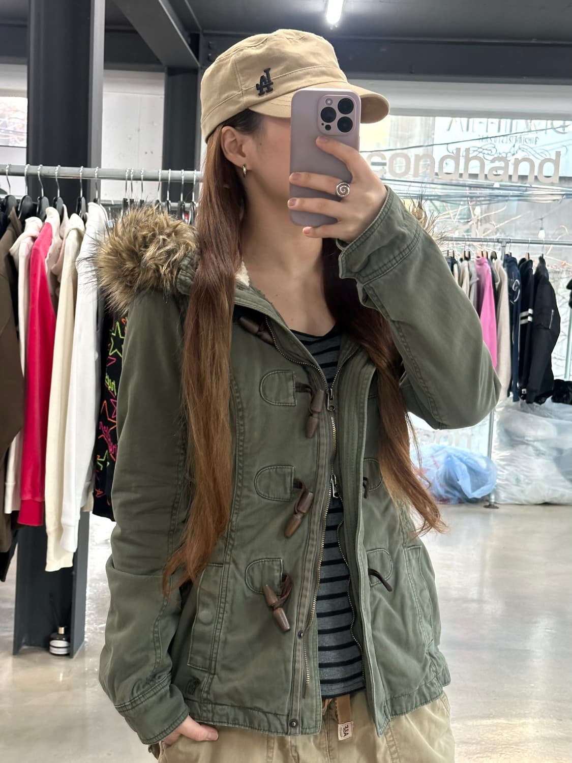 아베크롬비 Y2k 더플 울프죠 투웨이 야상자켓 상품이미지3