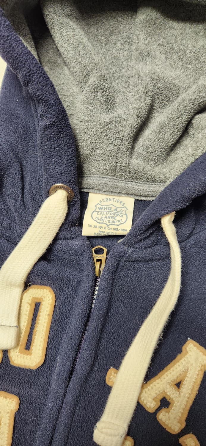 빈티지 후아유 플리스 후드집업 s 상품이미지2