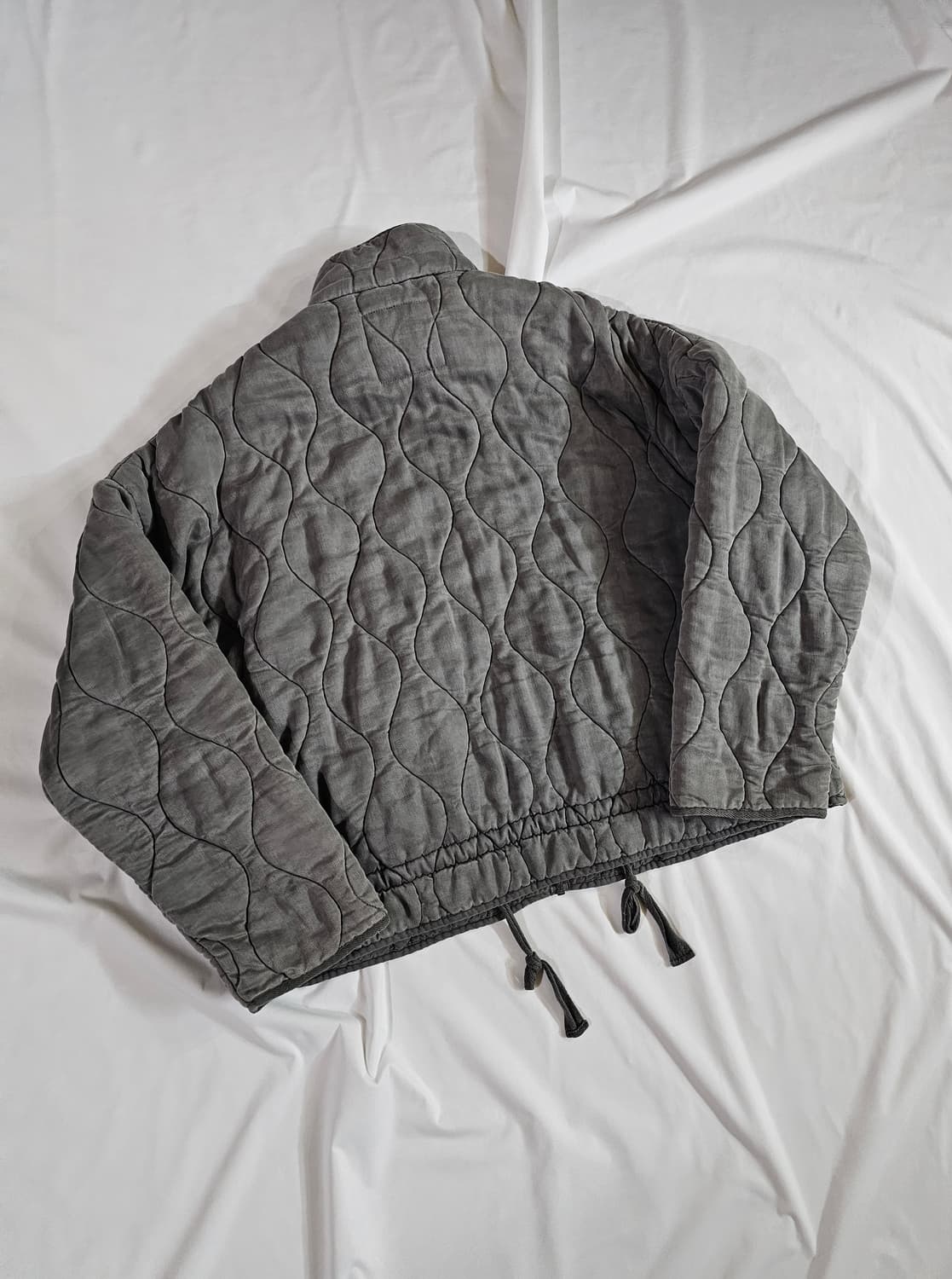 [M] ZARA 자라 빈티지 워싱 피그먼트 다잉 퀼팅 패딩 점퍼 상품이미지7