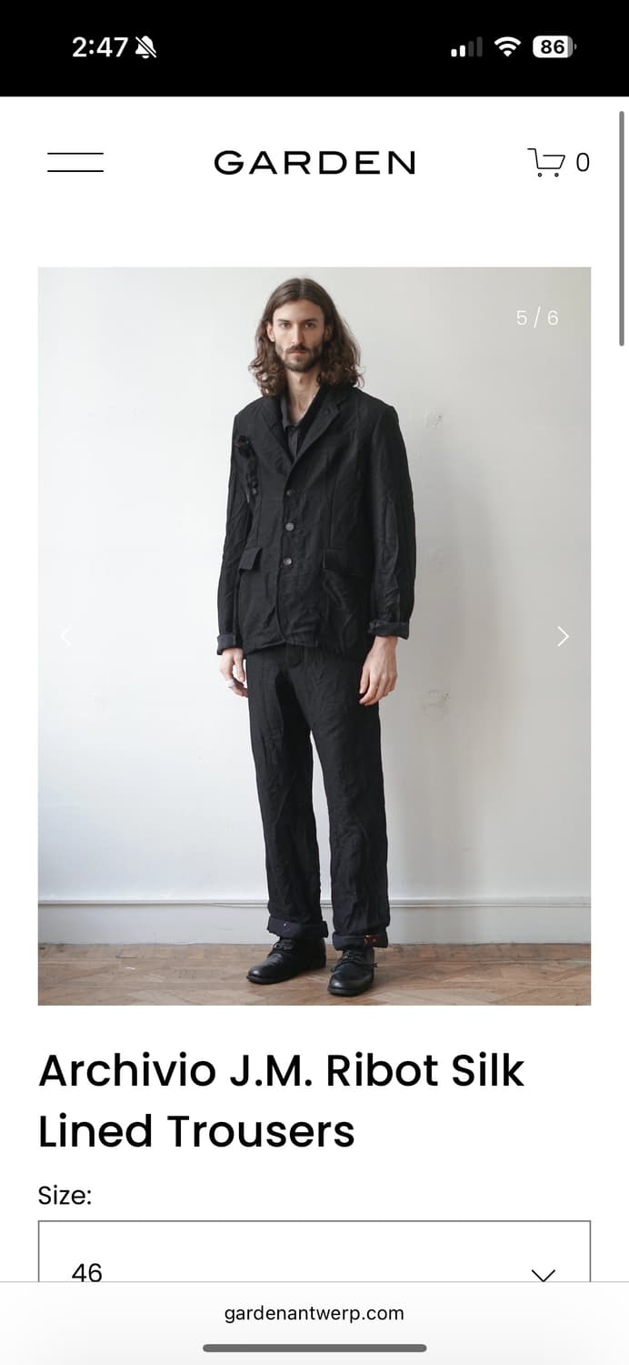 아키비오 24fw 버진 울 수트 셋업 50 상품이미지7