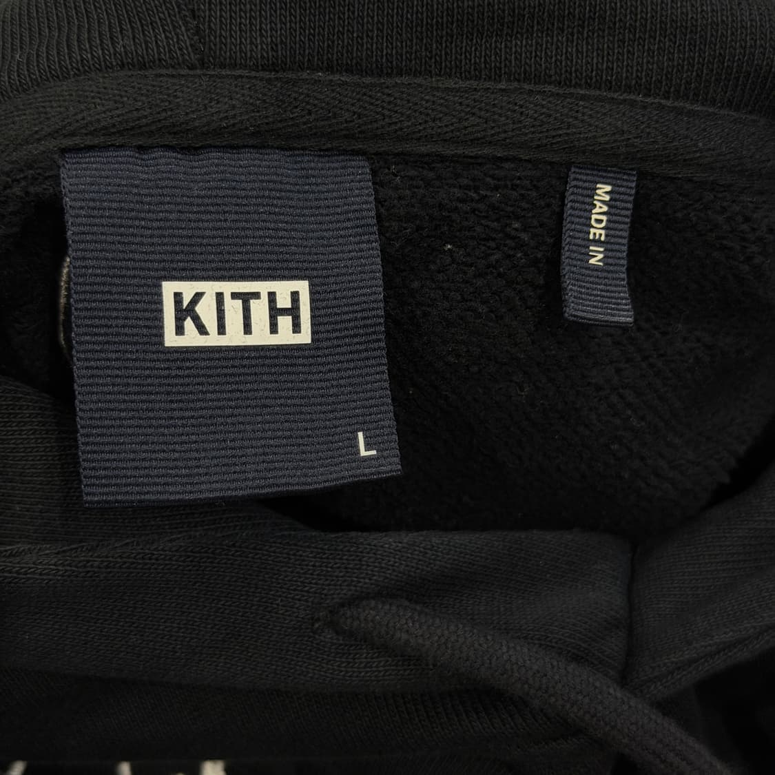 KITH 키스 시티 스크립트 기모 후드티 블랙 L 상품이미지4