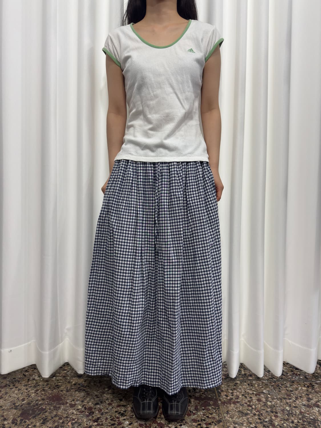 mori check skirt 상품이미지1