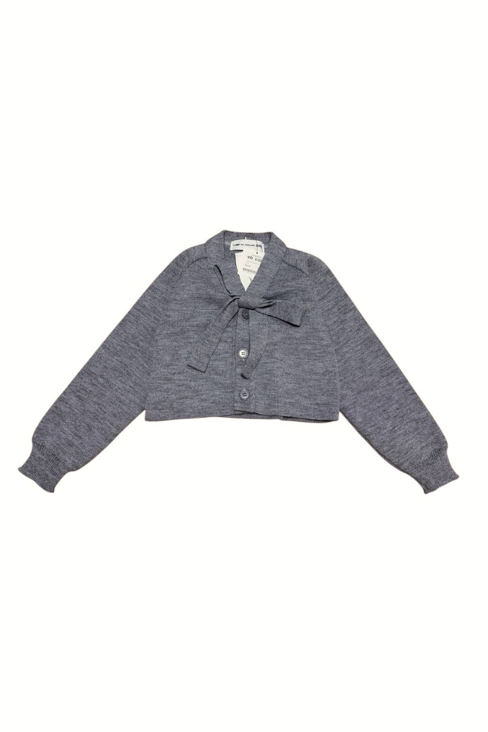 꼼데가르송 GIRL 넥 리본 크롭 가디건 상품이미지2
