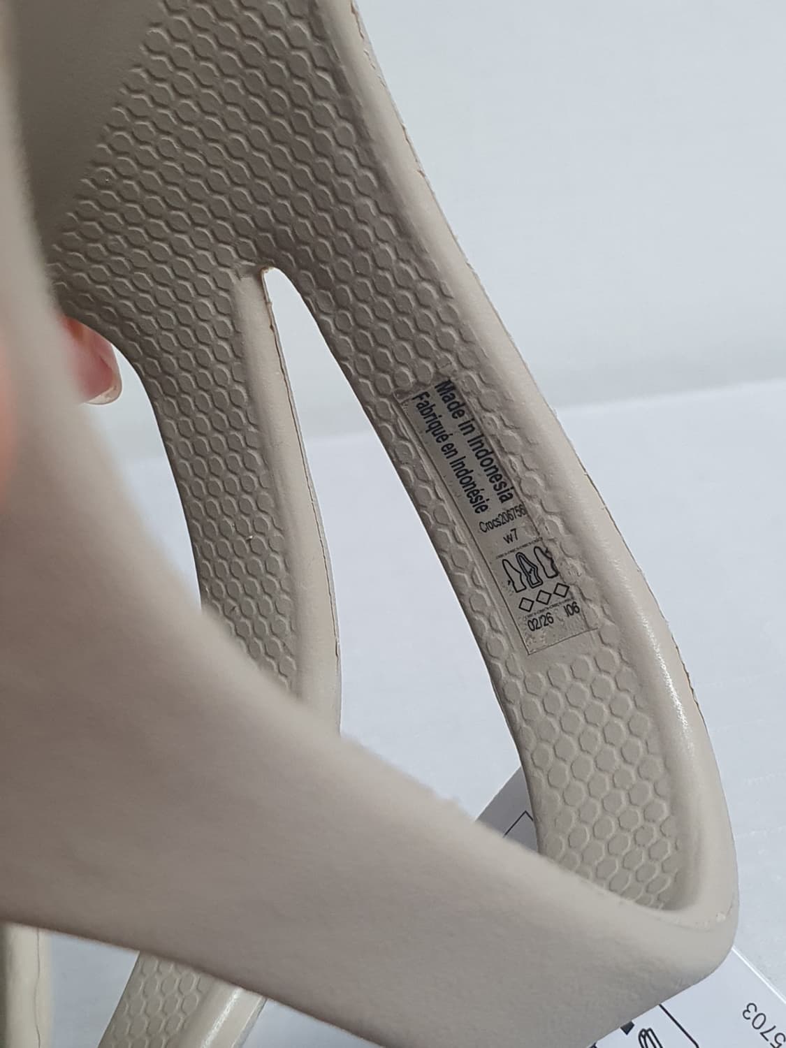 크록스 카디 2 스트랩 샌들 W7 240mm 베이지 새상품 상품이미지7