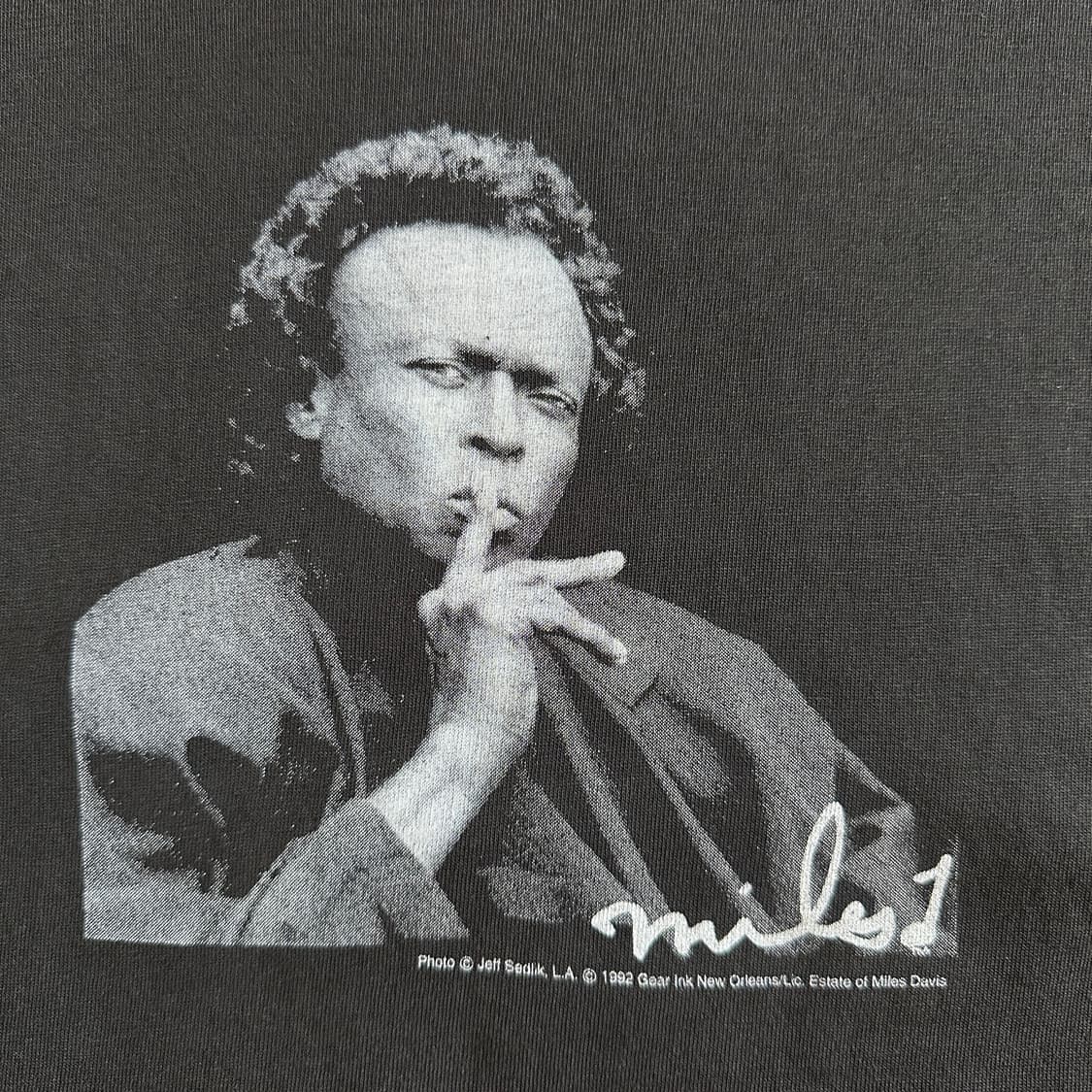 90’s Q-Tees ‘Miles Davis’ usa 1/2 tee 상품이미지4