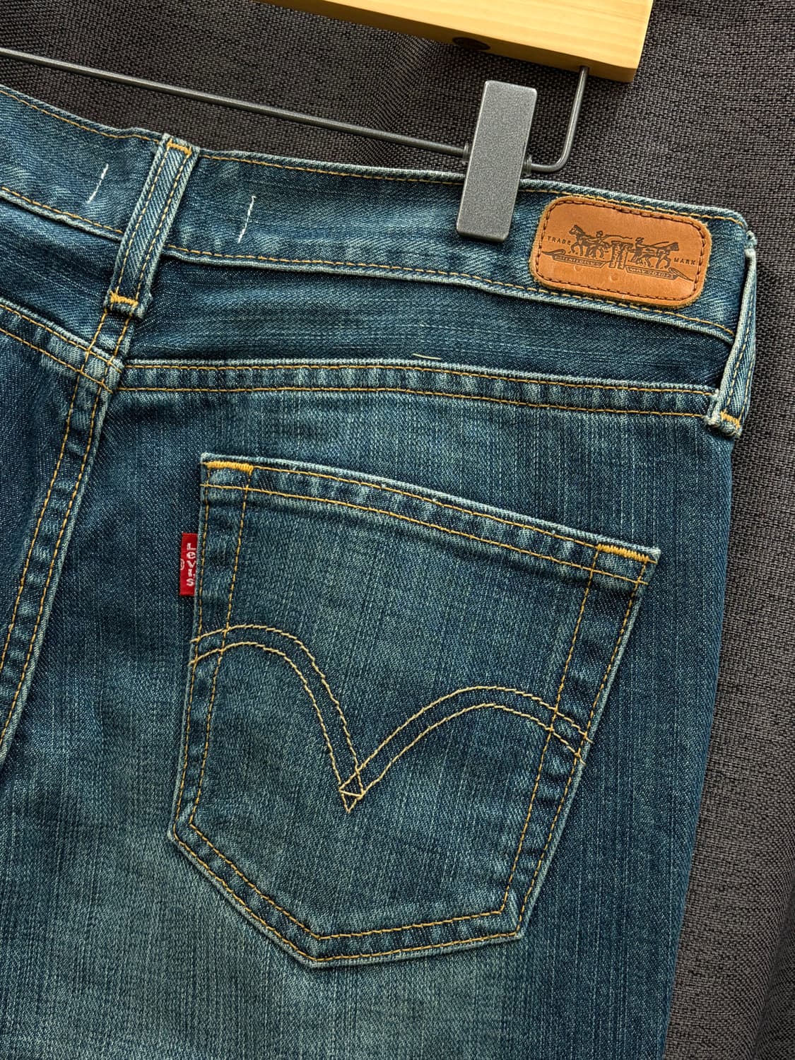 리바이스 리메이크 진 데님 팬츠 워싱 페이즐리 배색 상품이미지7