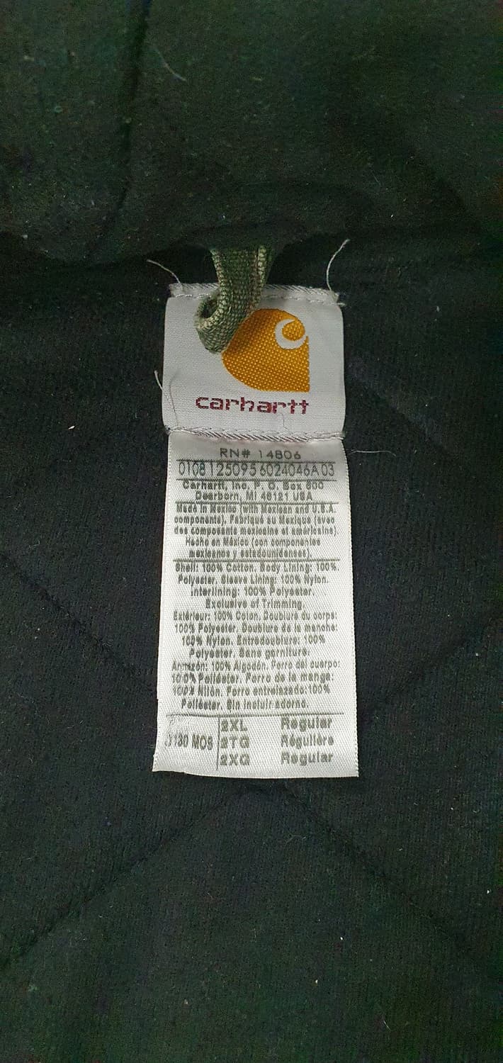 칼하트 j130 MOS 샌드스톤 액티브 후드 자켓 xxl 상품이미지6