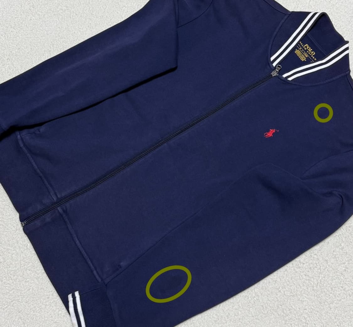폴로 랄프로렌 네이비 면 집업 상품이미지3