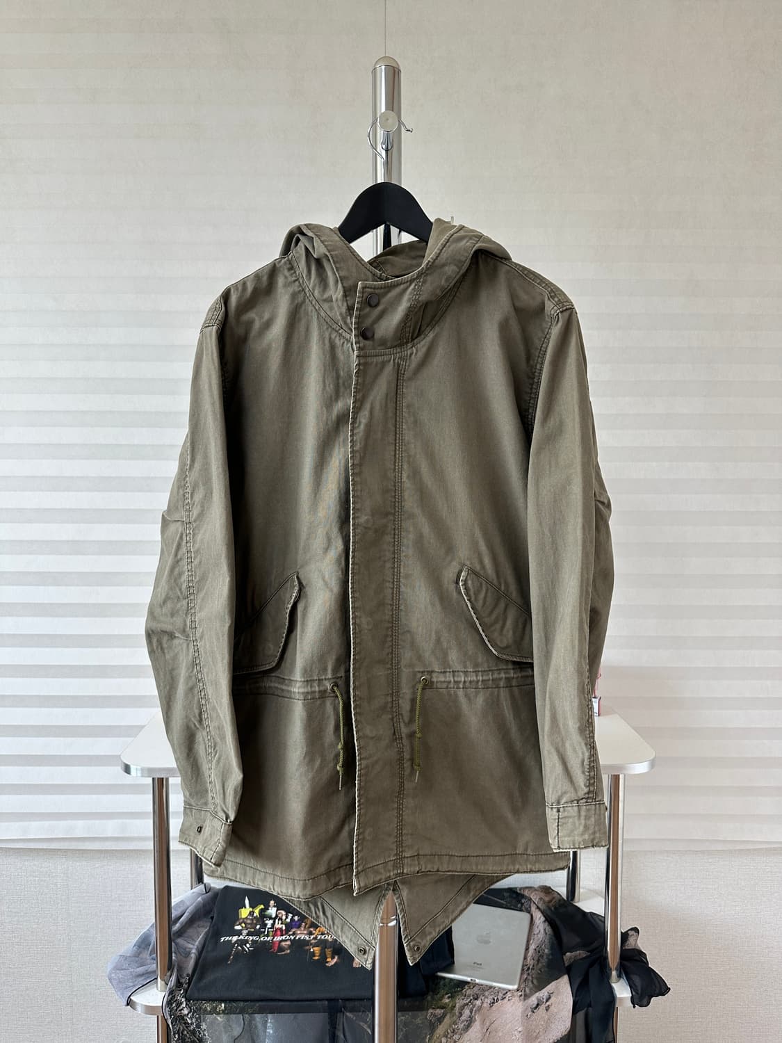 BEAMS Olive Fishtail Military Parka 상품이미지1
