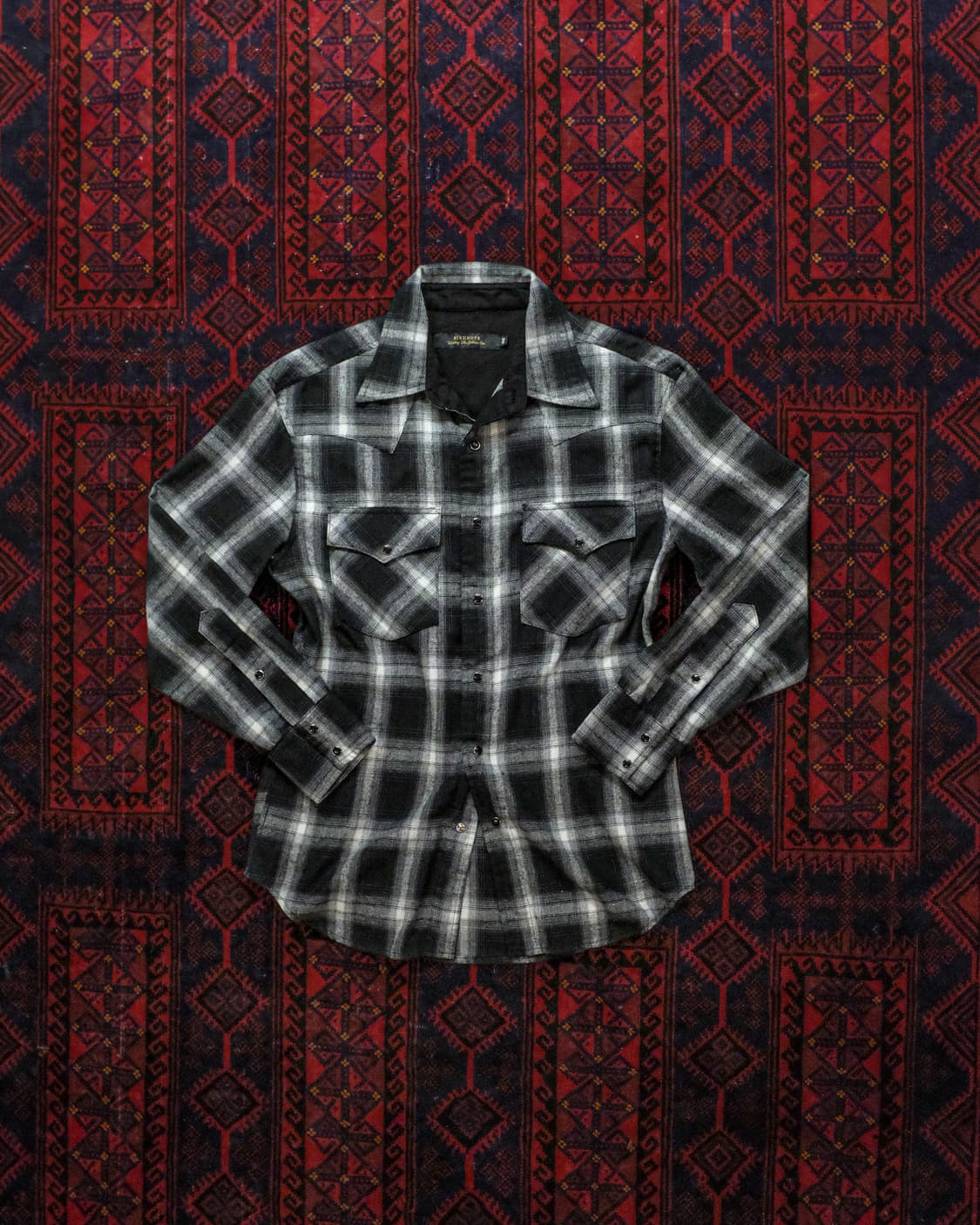 버드노트 WESTERN SHIRTS,OMBRE BLACK 상품이미지1
