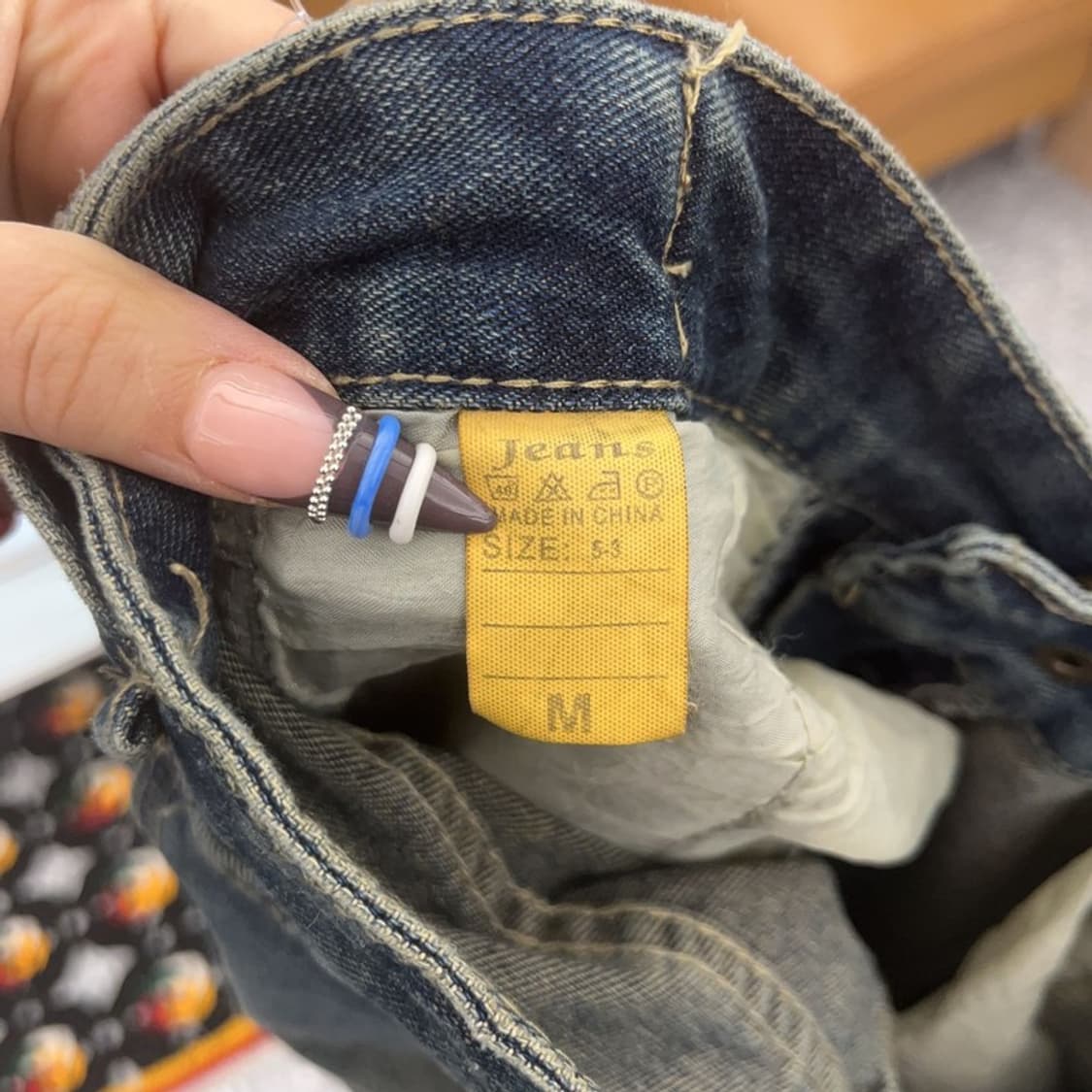 빈티지 Y2K 올드스쿨 빈티지 워싱 데님 카고팬츠 M C07835 상품이미지6