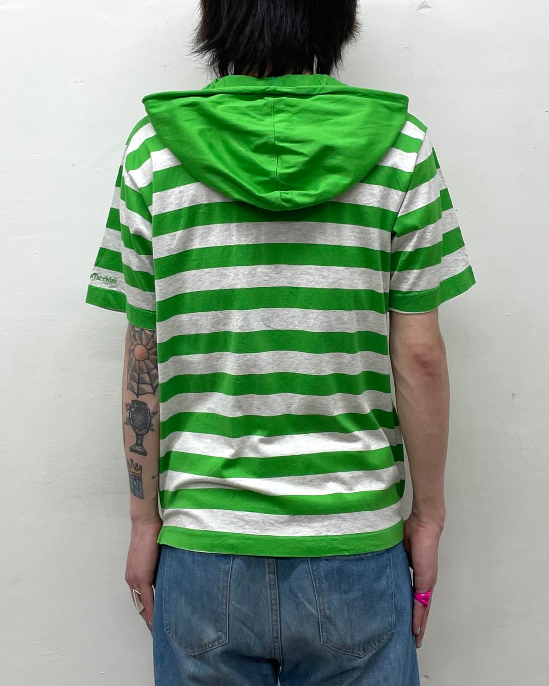 Green Stripe Hoodie T-shirt  상품이미지2