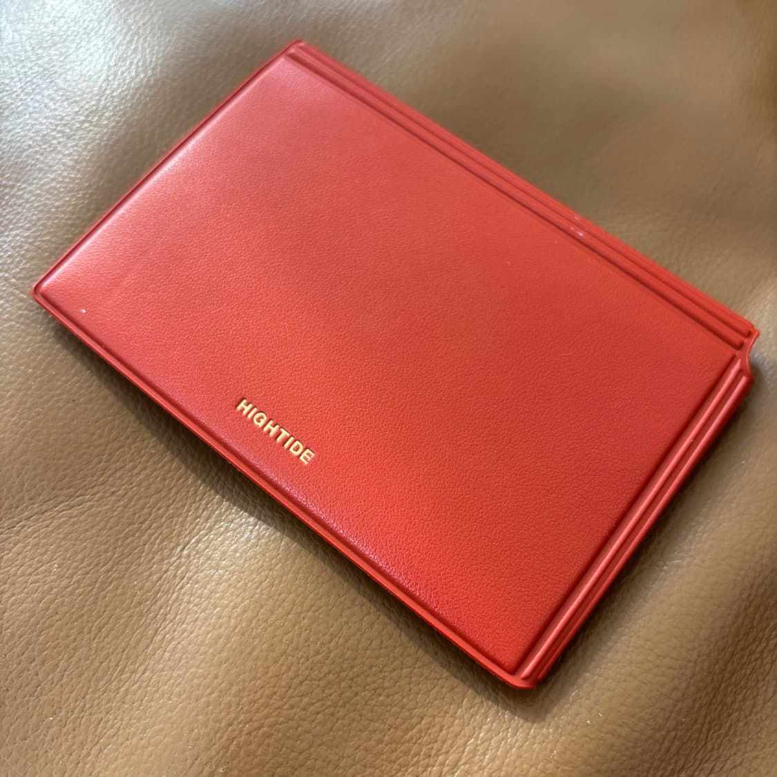 Beams 빔즈 빔스 레더 카드 지갑 레드 브라운 상품이미지4