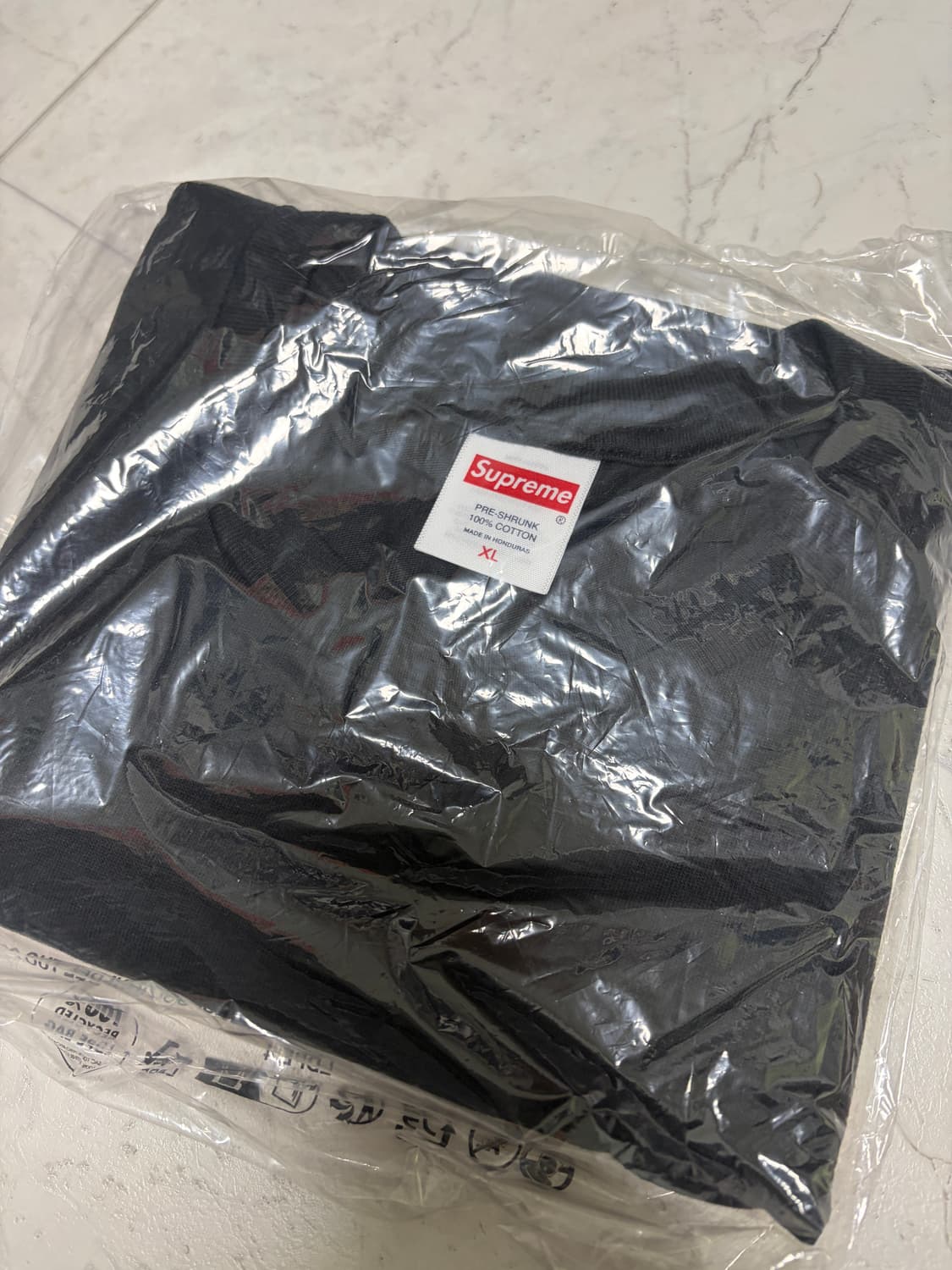 슈프림 하드코어 티셔츠 블랙 - 25SS 상품이미지3