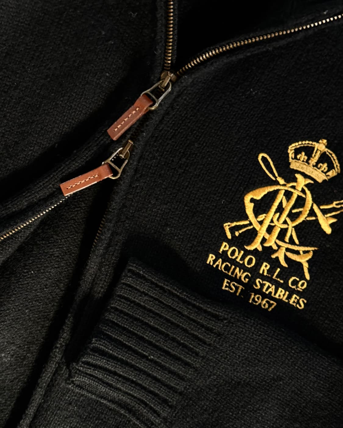 Polo 폴로 랄프로렌 골프자수로고 램스울 니트집업 상품이미지5