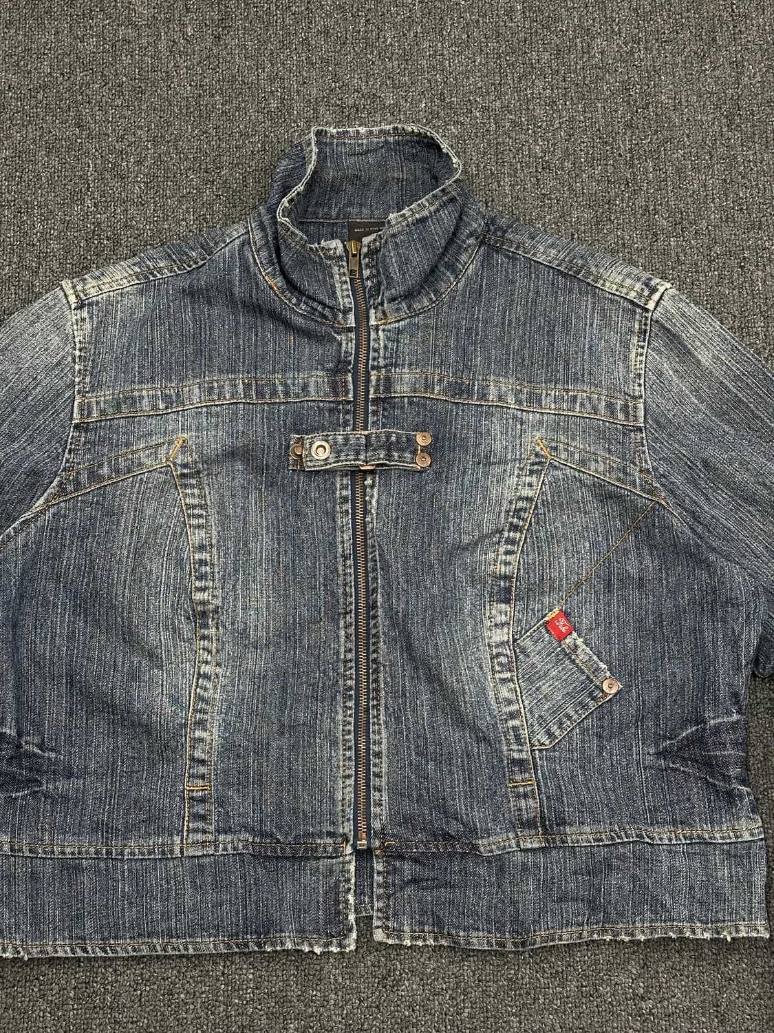 2XL)FUBU 빈티지 중청 데님자켓 상품이미지4