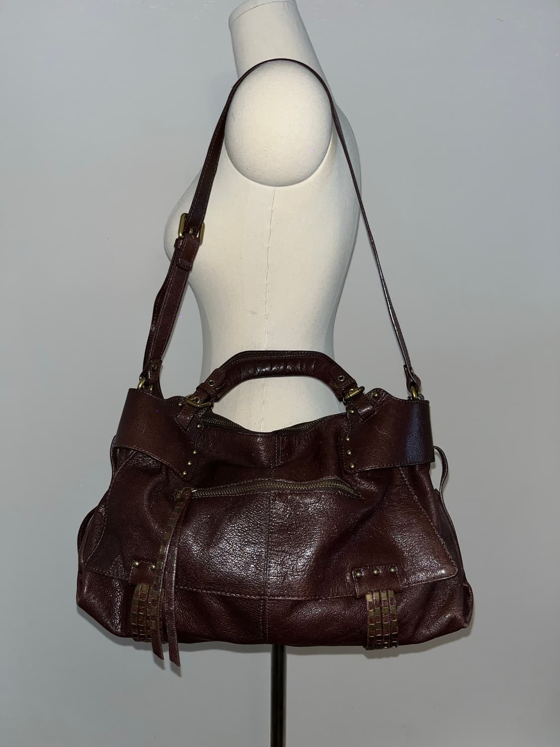 Kooba Red Brown Shoulder Bag 상품이미지5