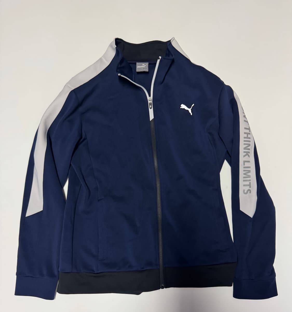 푸마 Puma 사이드 트랙 기능성 집업 져지 L 네이비 상품이미지1