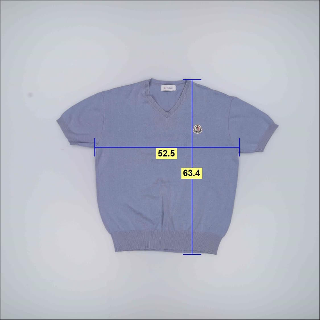 실측확인 패치 여성 반팔니트 0403H1 상품이미지5