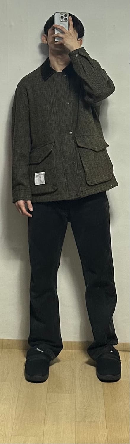 헤지스 해리스트위드 카키 헌팅 자켓 상품이미지6