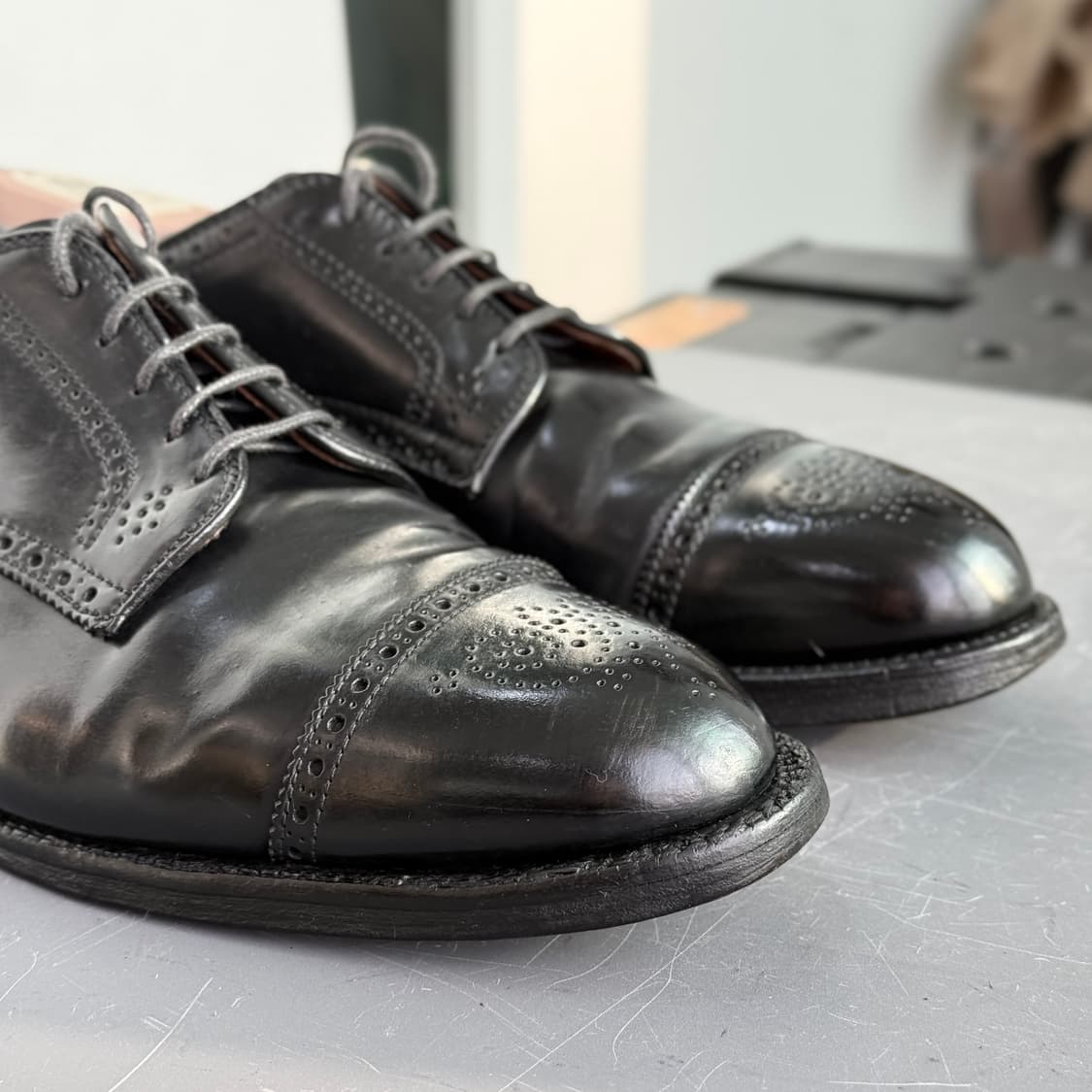 [10E] 알든 2146 블랙 코도반 메달리온 캡토 더비 상품이미지4