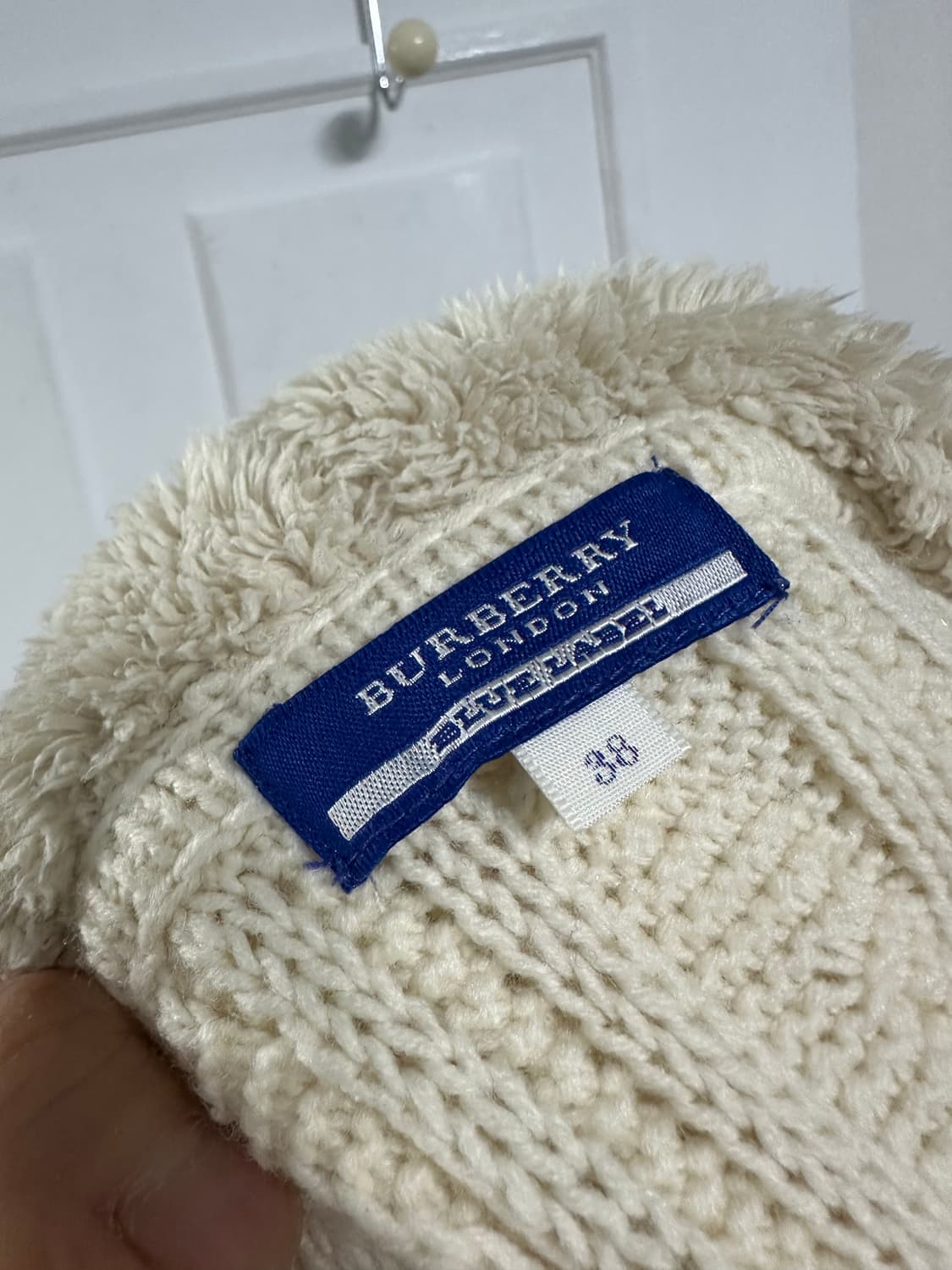 버버리 블루라벨 더플 니트 가디건 상품이미지3