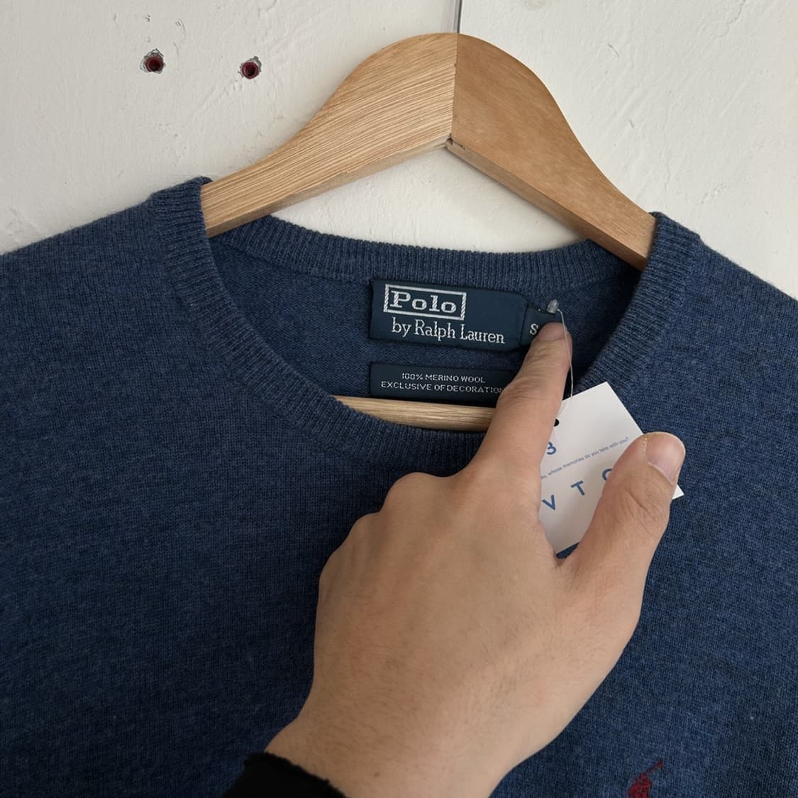 15473 - 폴로 랄프로렌 블루 울 니트 (메리노 울 100%) 상품이미지3