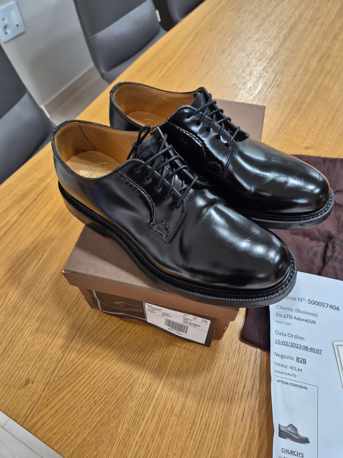 처치스 섀넌 레이스업 더비 7사이즈(발볼G) 상품이미지1