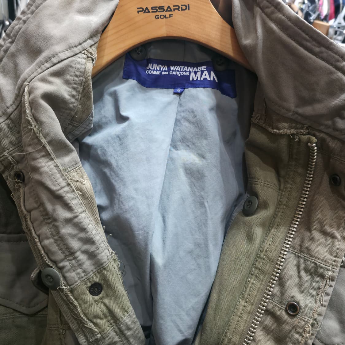 준야 와타나베 카키 패치워크 야상 자켓 상품이미지10