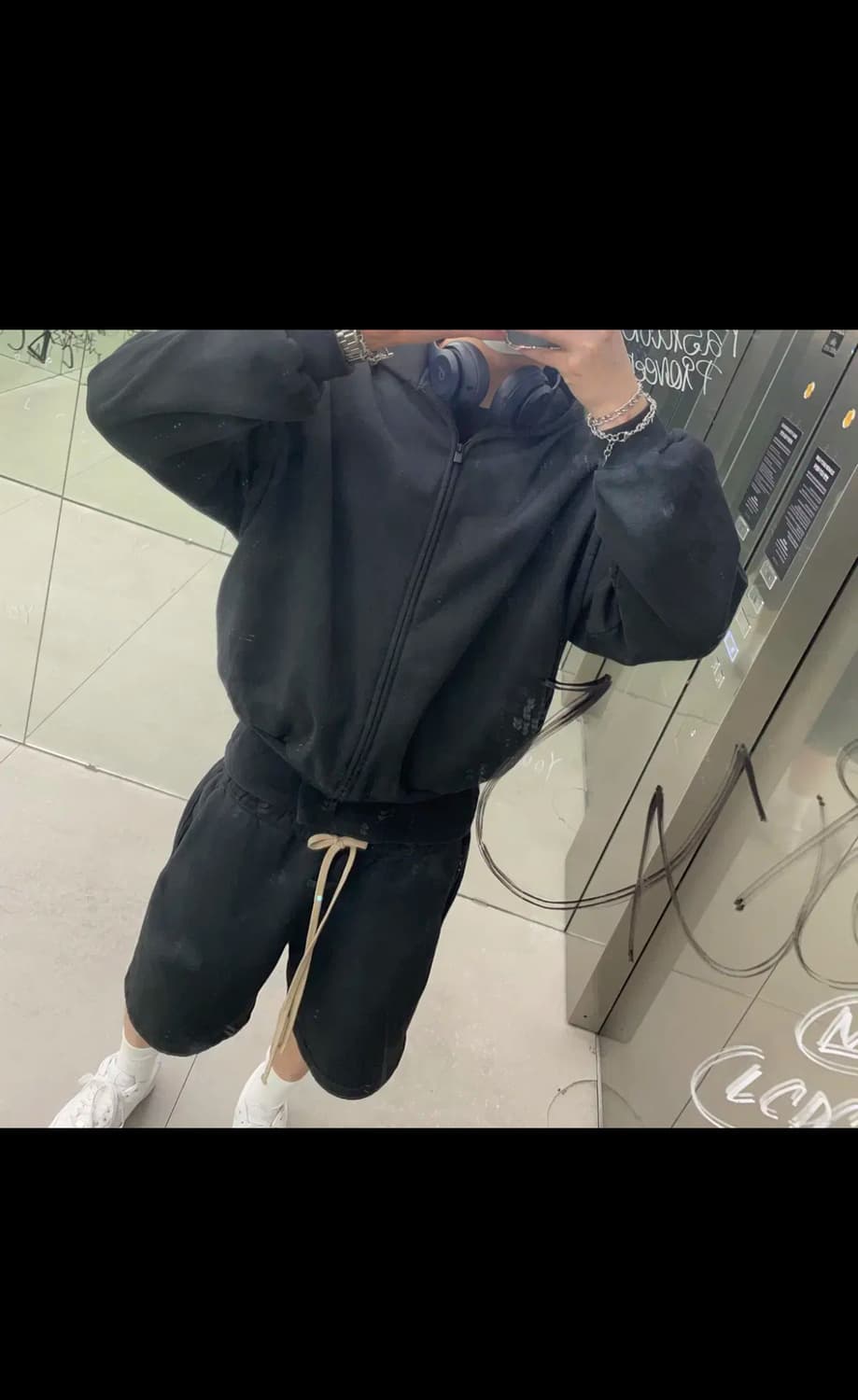 [M,105] 피어오브갓 8th 후드집업 페이드 블랙 상품이미지1