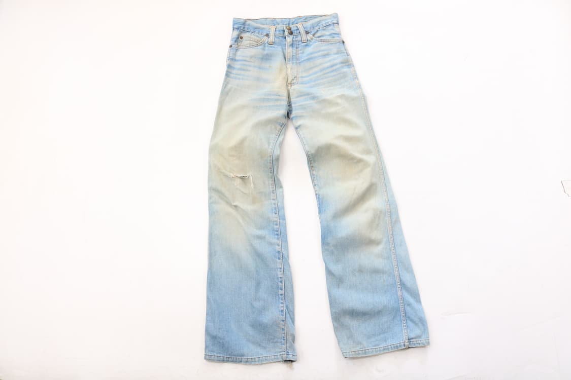 Wrangler 랭글러 빈티지 신치백 라이트 워싱 페인터 데님 팬츠 28 상품이미지2
