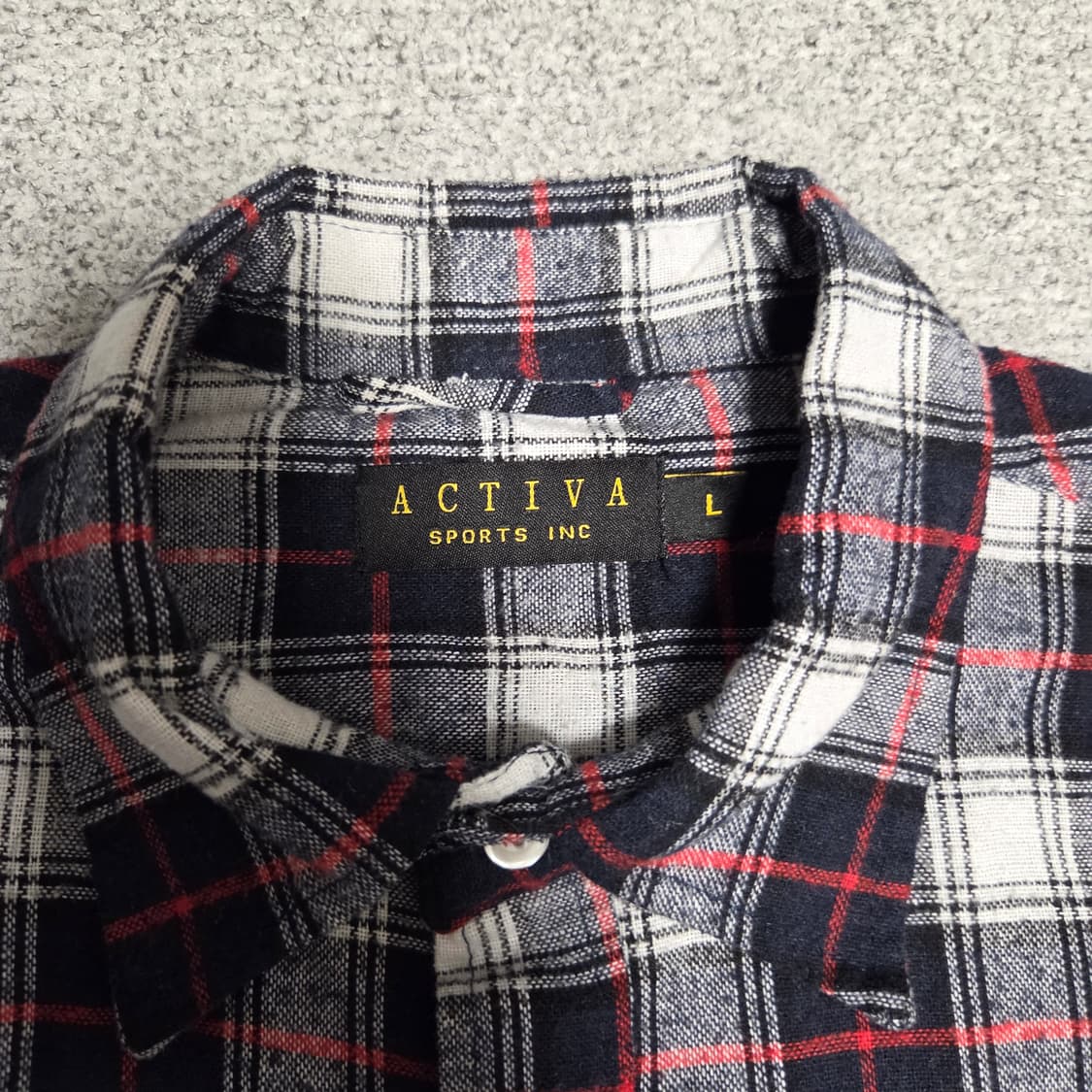 Activa 브리티시 플란넬 체크셔츠 L(100) 상품이미지3