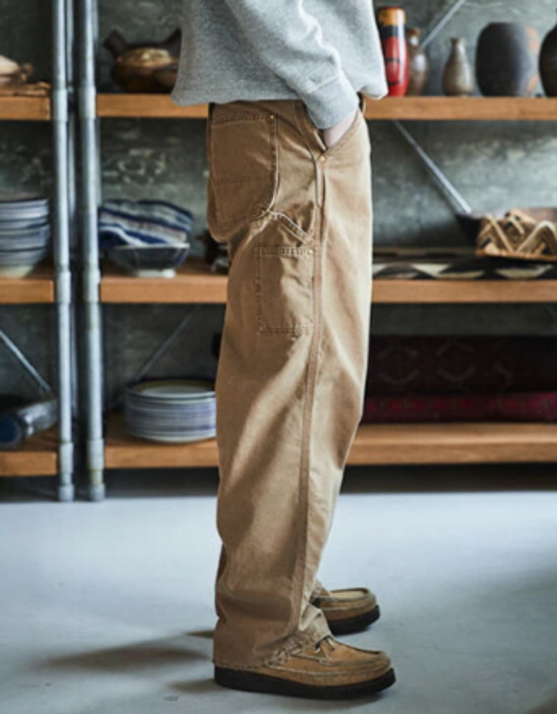 신상 오어슬로우 orSlow 데님 페인터 팬츠(Brown) 새상품 싸이즈 상품이미지10