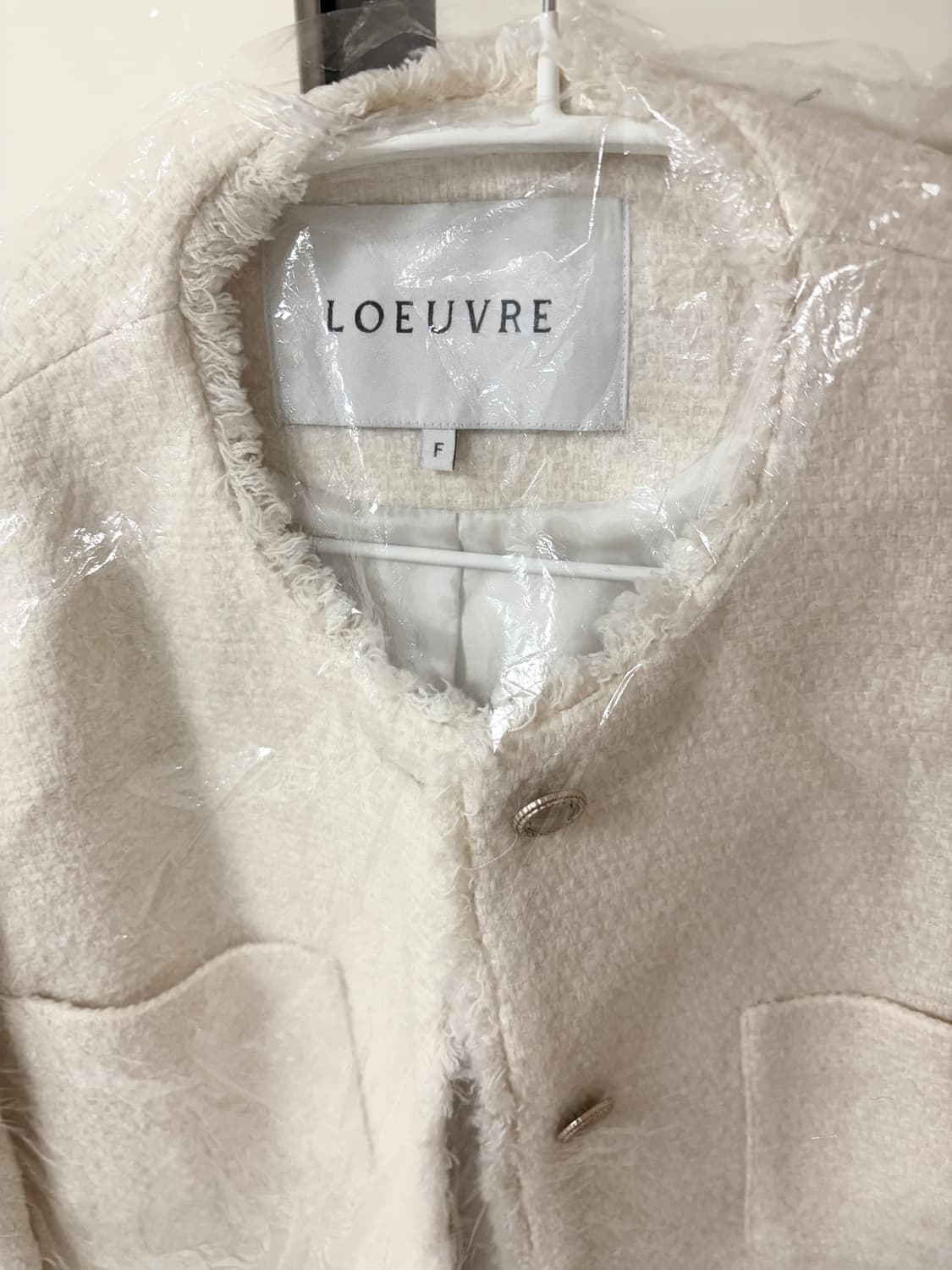 루에브르 Oversized tweed jacket 트위드자켓 크림 상품이미지6