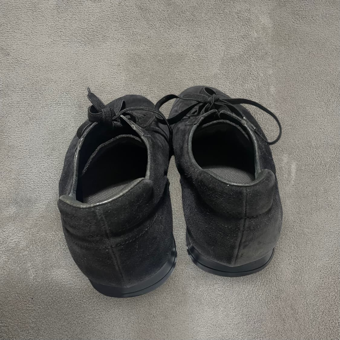 270) 프라다 스포츠 빈티지 스웨이드 스니커즈 신발 블랙 상품이미지4