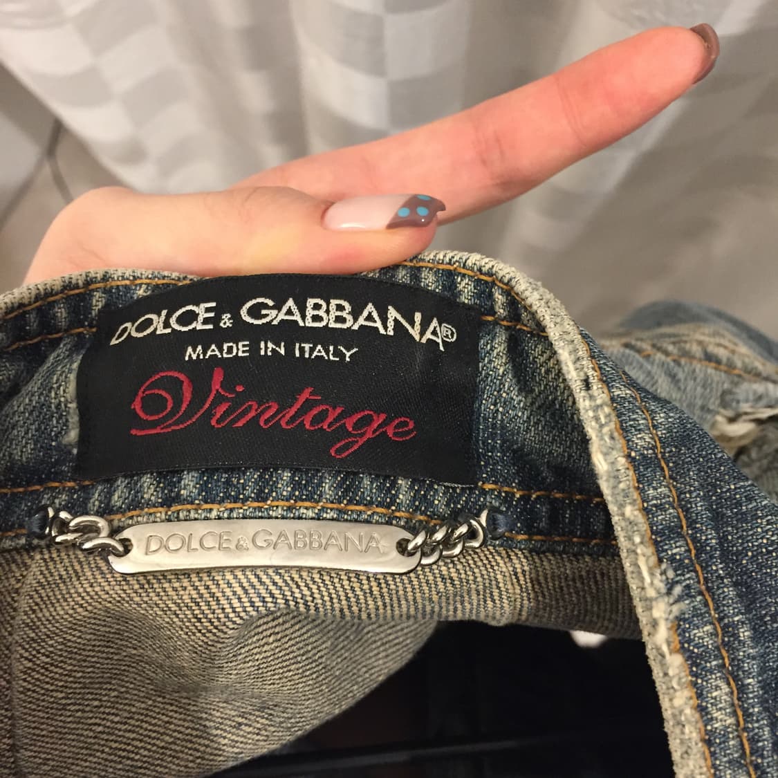 Dolce&Gabbana 워싱 디스트로이드 바이커 데님 자켓 상품이미지6