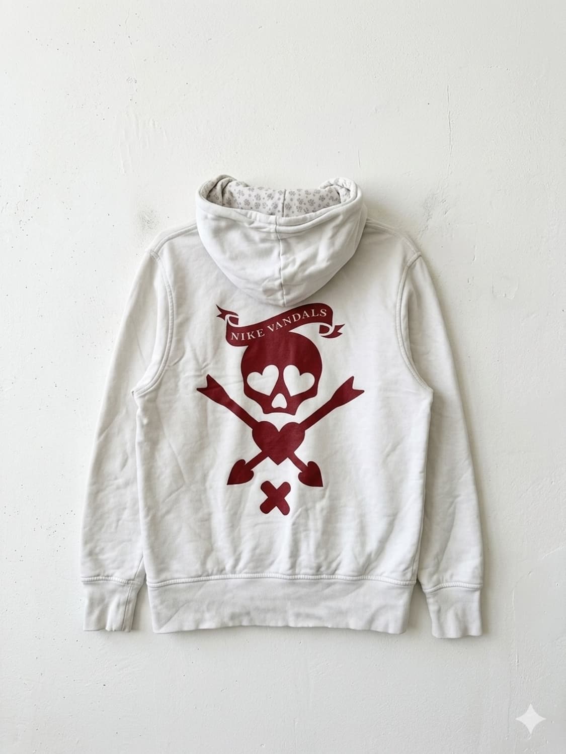 나이키 반달 하트 아이 스컬 디자인 나이키 후디 상품이미지2