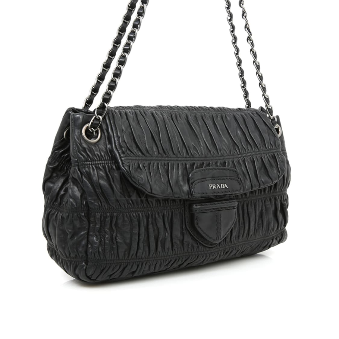 프라다 고프레 체인 숄더 B4695C 블랙 나파 크로스 상품이미지4