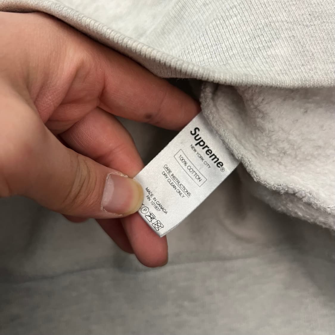 슈프림 스웻 트랙 후드 집업 애쉬 그레이 상품이미지6