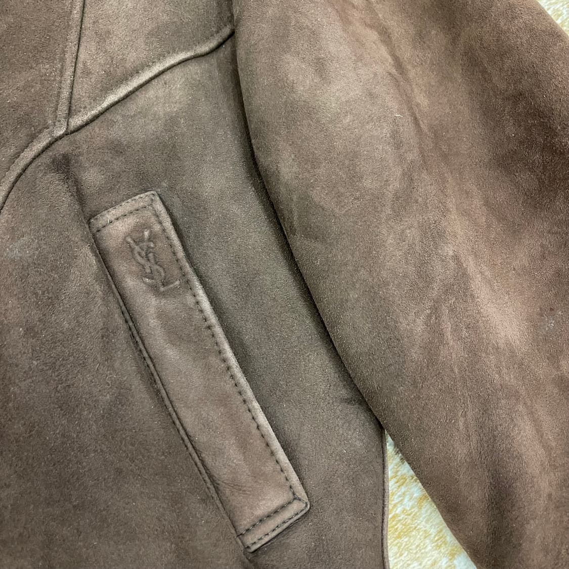 90's YSL 레더 무스탕 상품이미지5